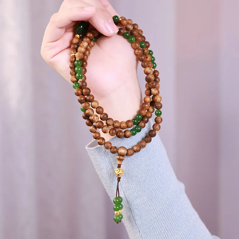 Moon Seal Hundred Rivers Fragrance Agarwood Bracelets Unisex-3