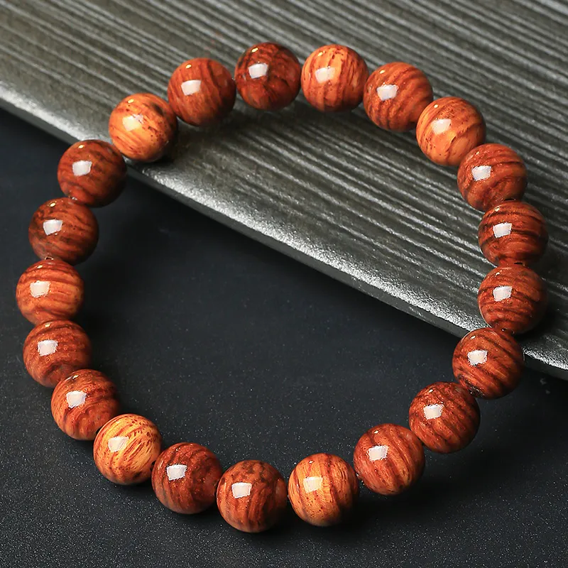 Moon Seal Hundred Rivers Huanghuali Precious Wood Bracelets Unisex-5