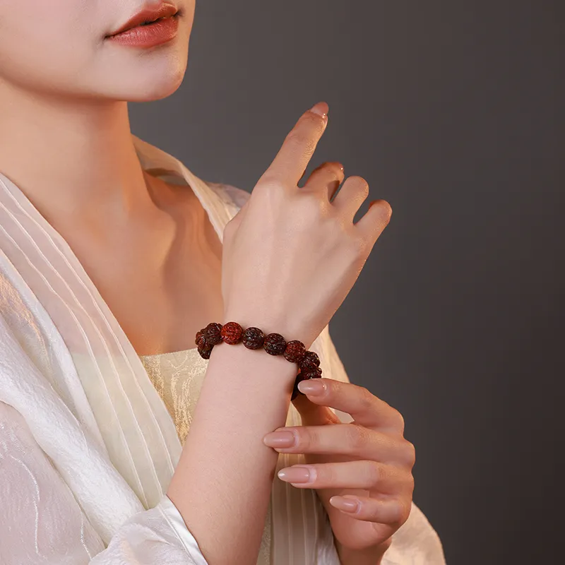 Moon Seal Hundred Rivers Rosewood Bracelets Unisex-2