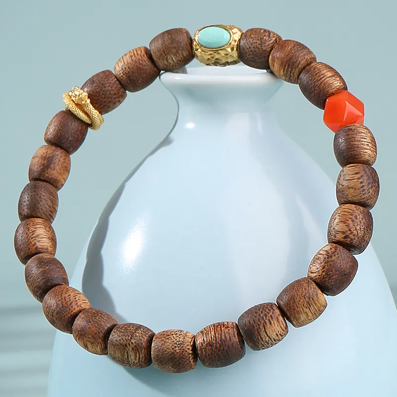 Moon Seal Hundred Rivers Fragrance Agarwood Bracelets Unisex-3