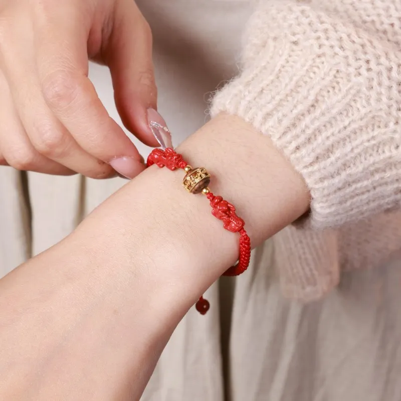 Moon Seal Hundred Rivers Fragrance Agarwood Bracelets Unisex-2