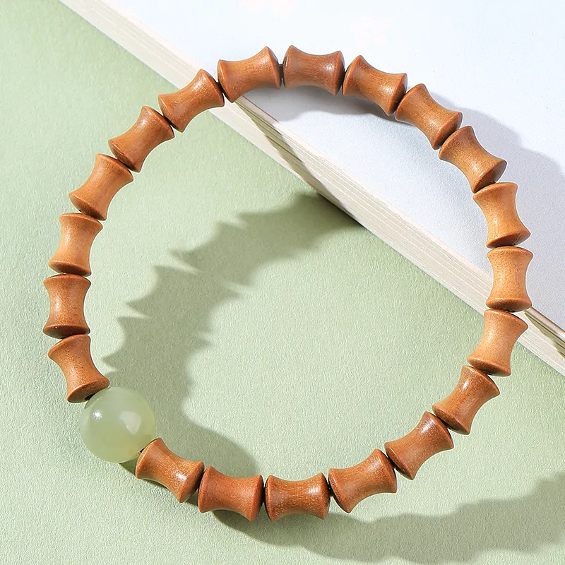 Moon Seal Hundred Rivers Laoshan Sandalwood Bracelets Unisex-1