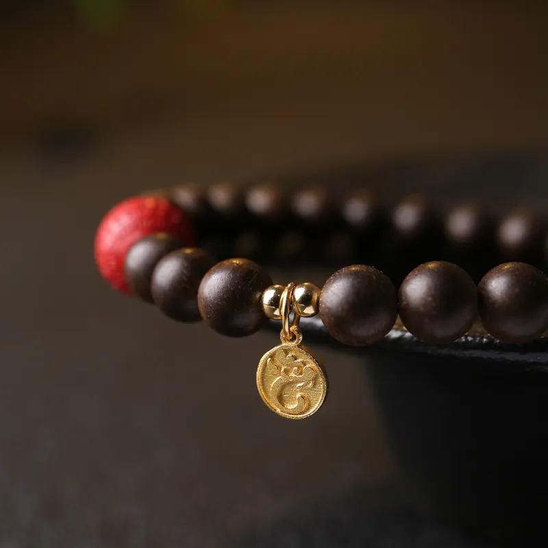Moon Seal Hundred Rivers Fragrance Agarwood Precious Wood Bracelets Unisex-4