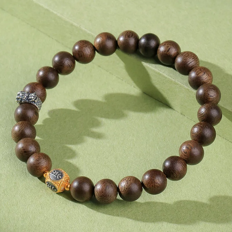Moon Seal Hundred Rivers Fragrance Agarwood Bracelets Unisex-1
