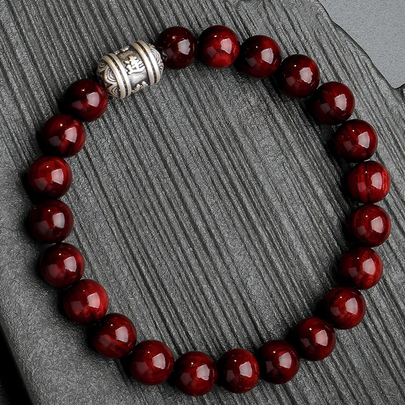 Moon Seal Hundred Rivers Rosewood Precious Wood Bracelets Unisex-6