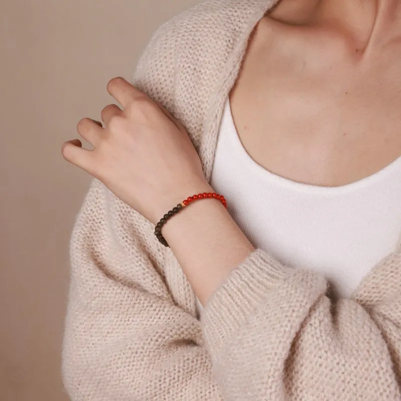 Moon Seal Hundred Rivers Agarwood Bracelets Unisex-4