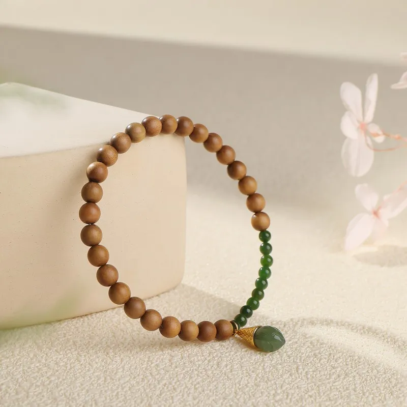 Moon Seal Hundred Rivers Laoshan Sandalwood Bracelets Unisex-2