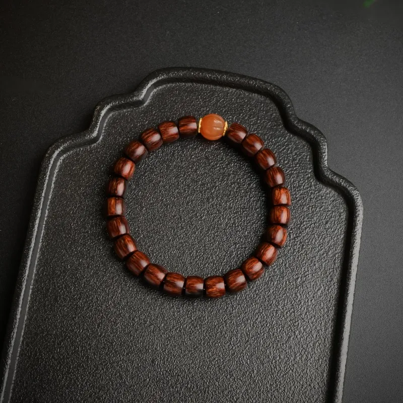 Moon Seal Hundred Rivers Huanghuali Wooden Bracelets Unisex-4