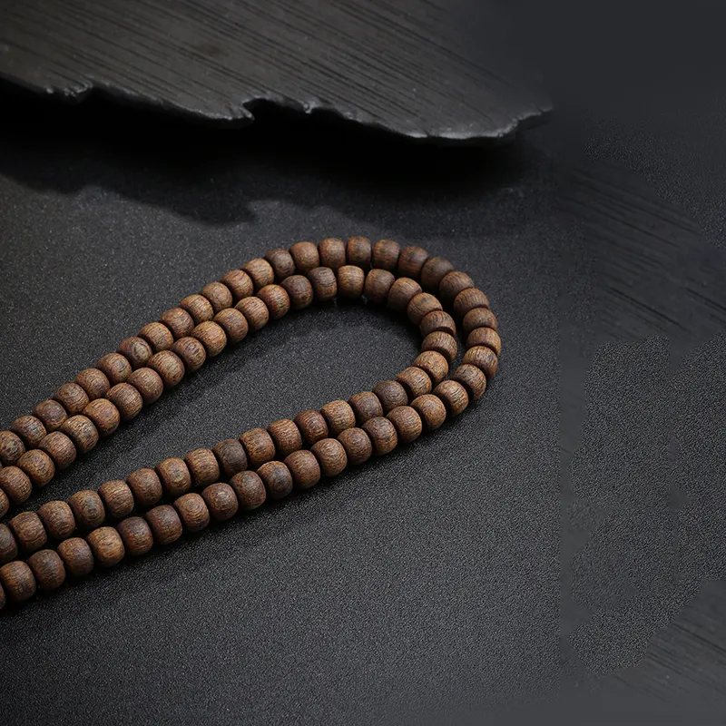 Moon Seal Hundred Rivers Fragrance Agarwood Precious Wood Bracelets Unisex-5