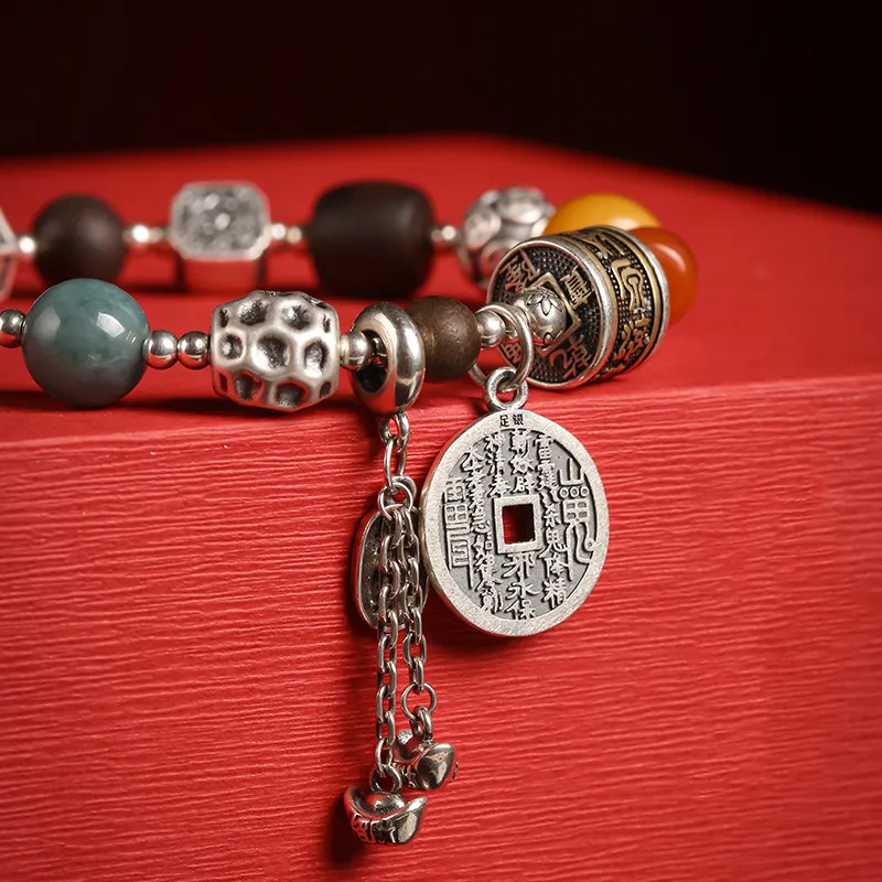 Moon Seal Hundred Rivers Fragrance Agarwood Bracelets Unisex-4