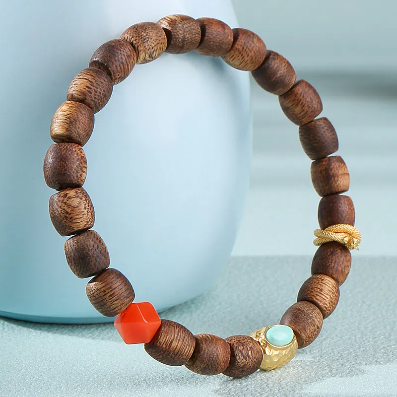 Moon Seal Hundred Rivers Fragrance Agarwood Bracelets Unisex-2