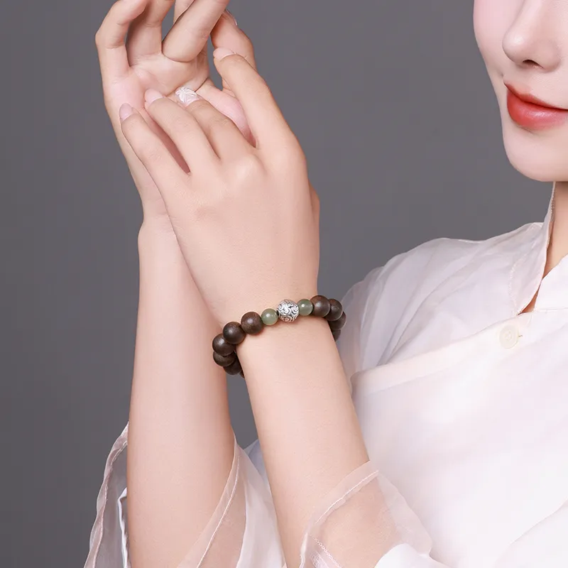 Moon Seal Hundred Rivers Fragrance Agarwood Bracelets Unisex-1