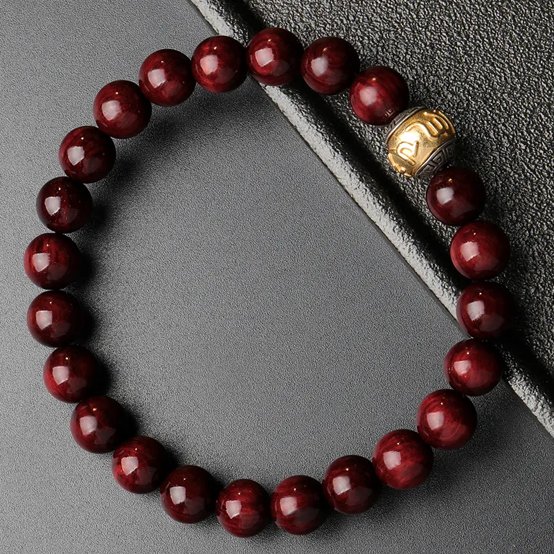 Moon Seal Hundred Rivers Rosewood Precious Wood Bracelets Unisex-7