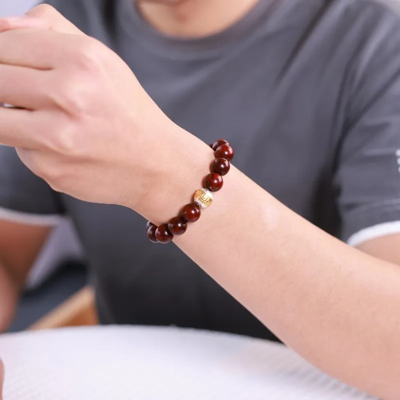 Moon Seal Hundred Rivers Rosewood Bracelets Unisex-2