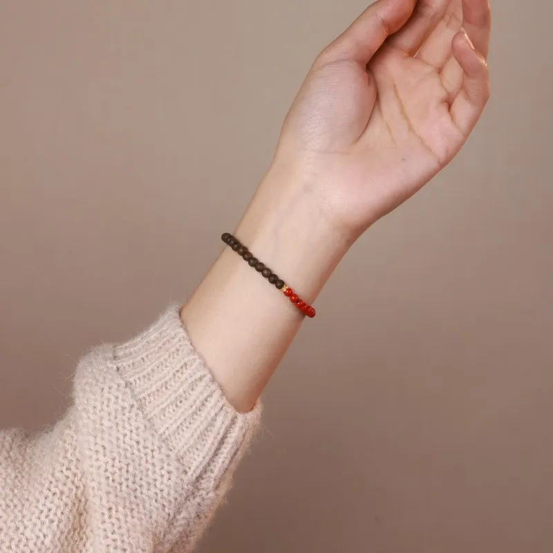 Moon Seal Hundred Rivers Agarwood Bracelets Unisex-2