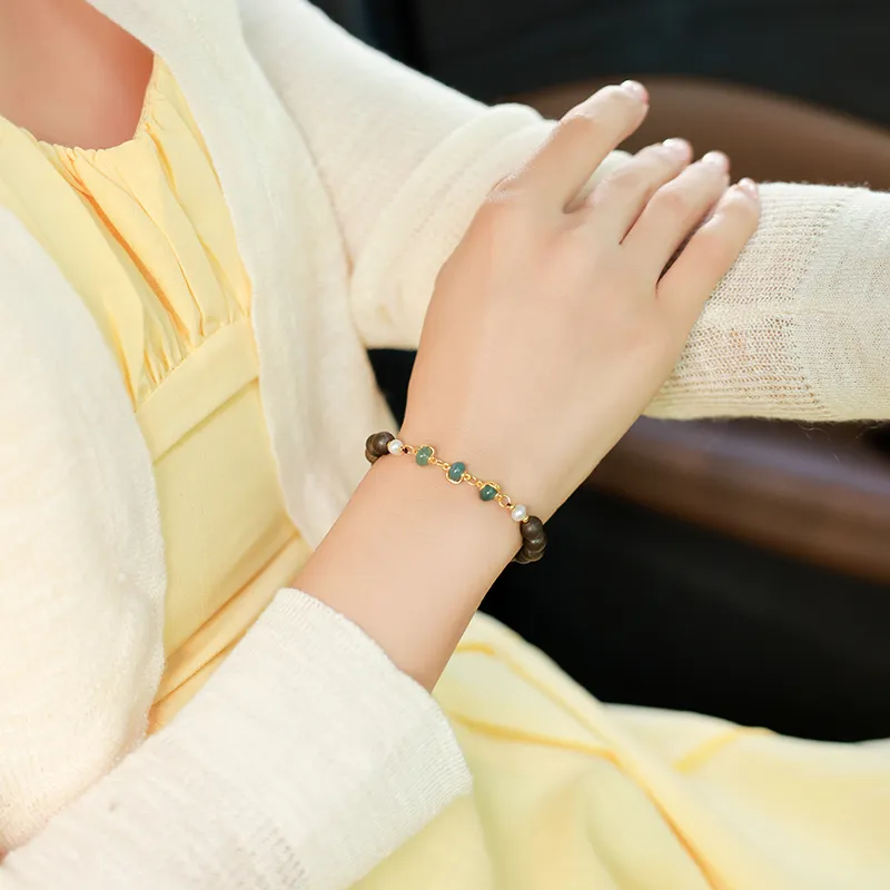 Moon Seal Hundred Rivers Fragrance Agarwood Bracelets Unisex-2