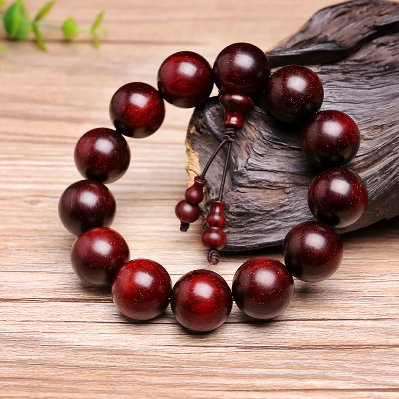 Moon Seal Hundred Rivers Rosewood Precious Wood Bracelets Unisex-3