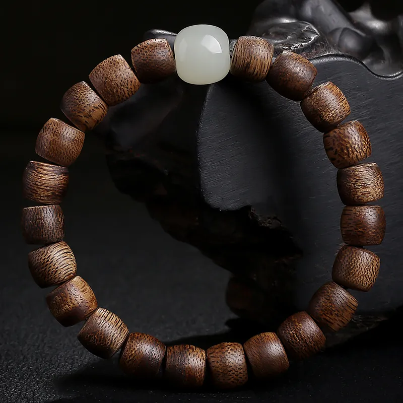Moon Seal Hundred Rivers Fragrance Agarwood Precious Wood Bracelets Unisex-4