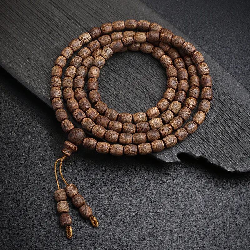 Moon Seal Hundred Rivers Fragrance Agarwood Precious Wood Bracelets Unisex-5