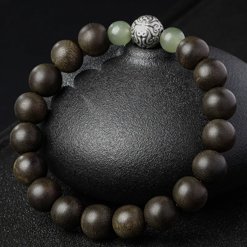 Moon Seal Hundred Rivers Fragrance Agarwood Bracelets Unisex-2