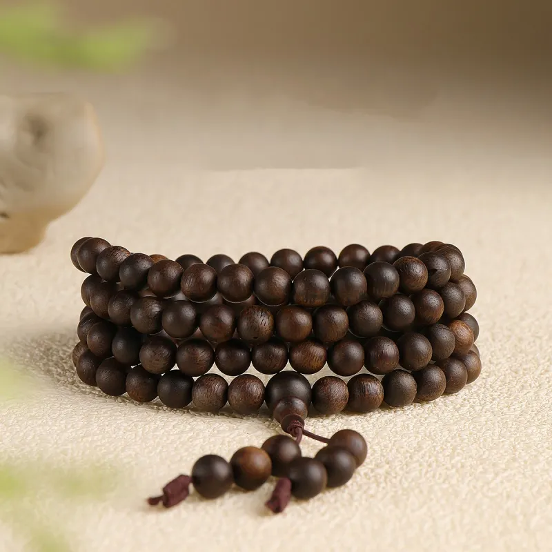 Moon Seal Hundred Rivers Fragrance Agarwood Bracelets Unisex-2