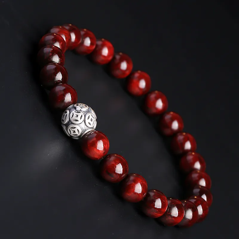 Moon Seal Hundred Rivers Rosewood Precious Wood Bracelets Unisex-5