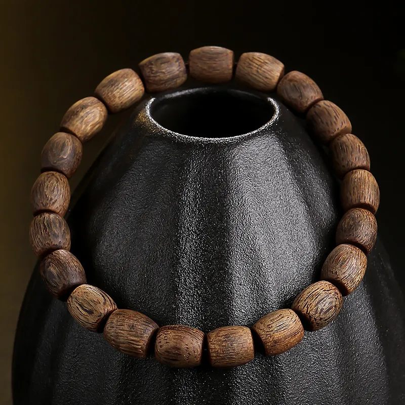 Moon Seal Hundred Rivers Fragrance Agarwood Precious Wood Bracelets Unisex-6