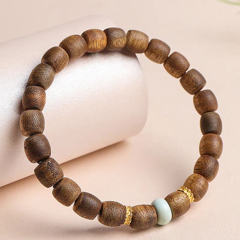 Moon Seal Hundred Rivers Fragrance Agarwood Precious Wood Bracelets Unisex-5