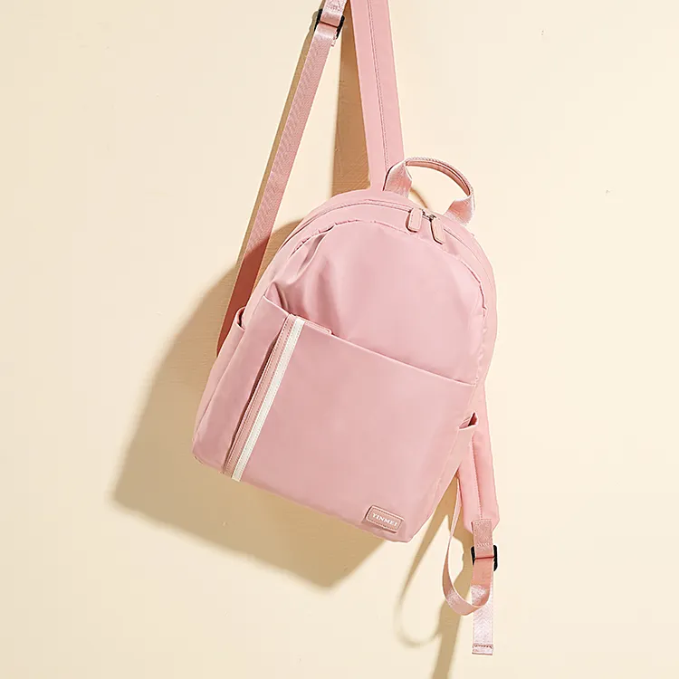 Sound For Life Oxford Laptop Backpack Women's Pink-3