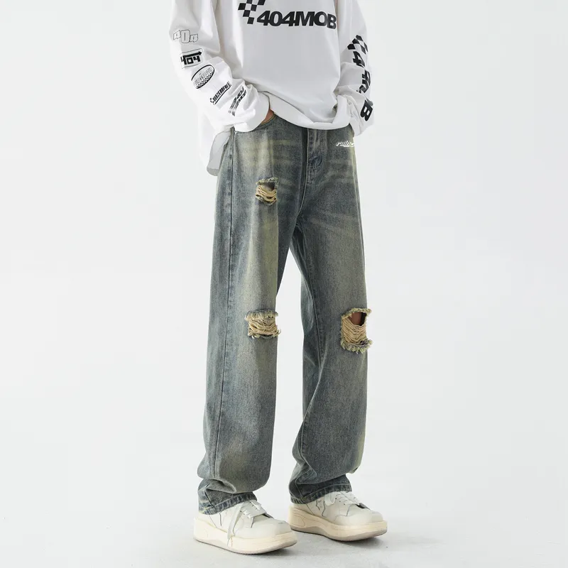 RAINCOME Jeans Unisex Vintage Blue-4