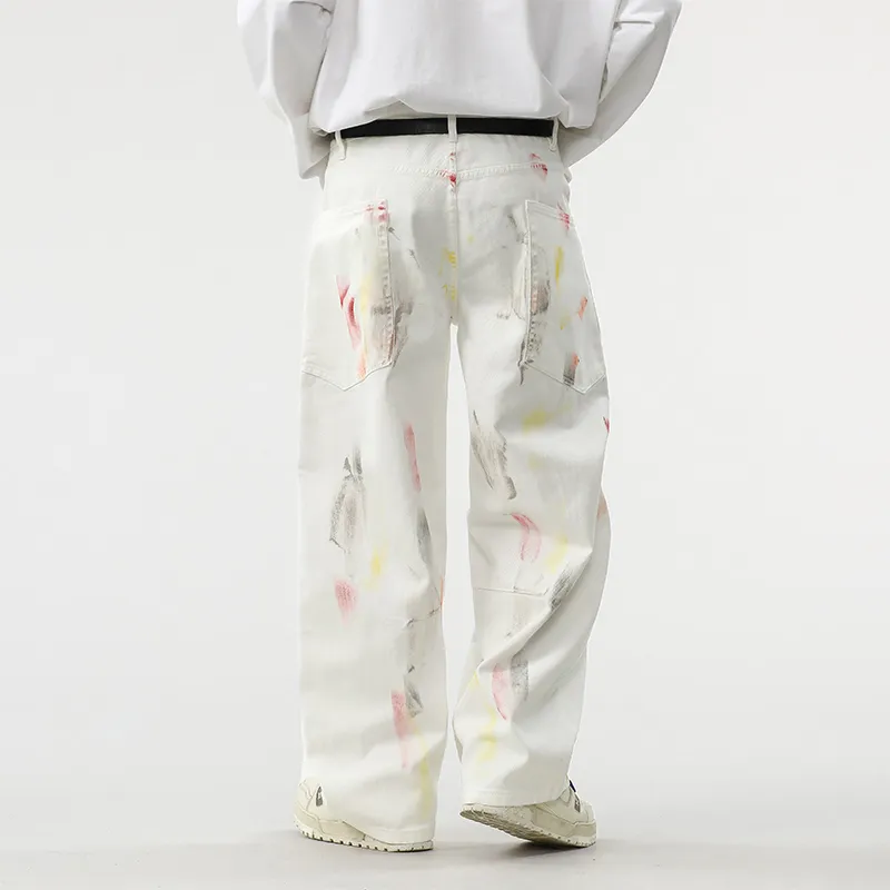 RAINCOME Jeans Unisex White-3