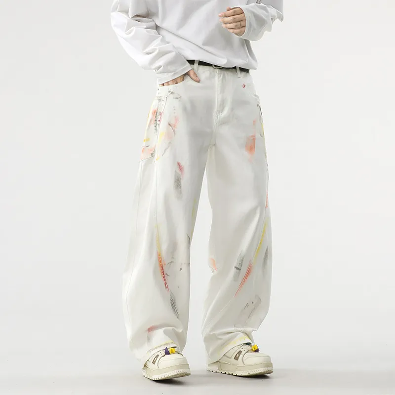 RAINCOME Jeans Unisex White-2