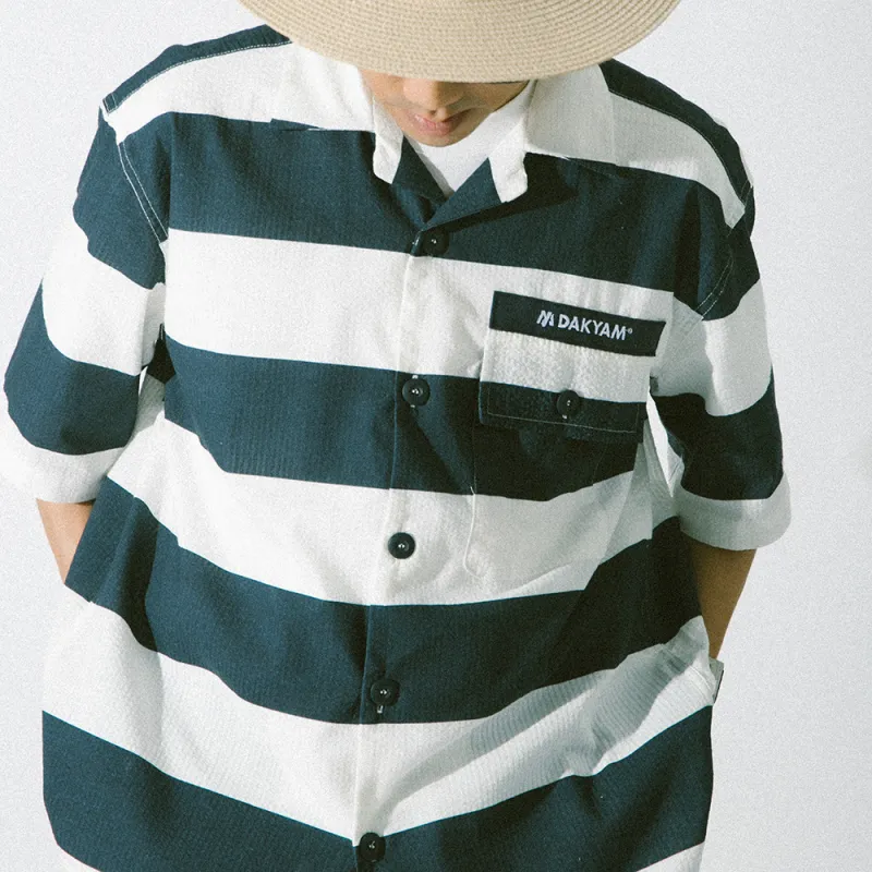 DAKYAM Shirts Unisex Blue White-2