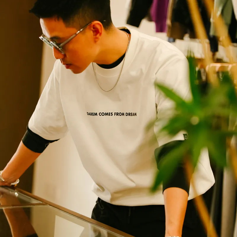 DAKYAM T Shirts Unisex White-2