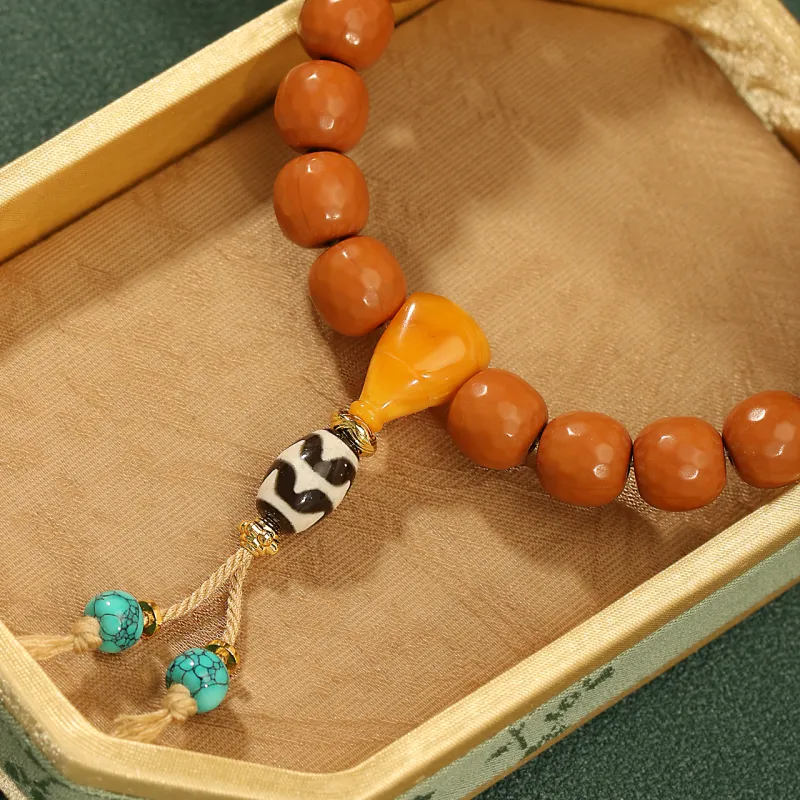 LIBALU Monkey Head Walnut Bracelets Unisex-6