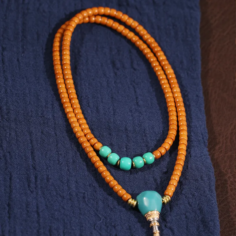 LIBALU Olive Pit Bead Chain Unisex-3