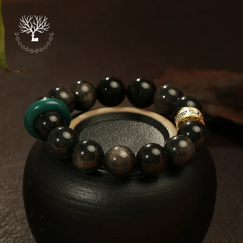 LIBALU Obsidian Bracelets Men's-3