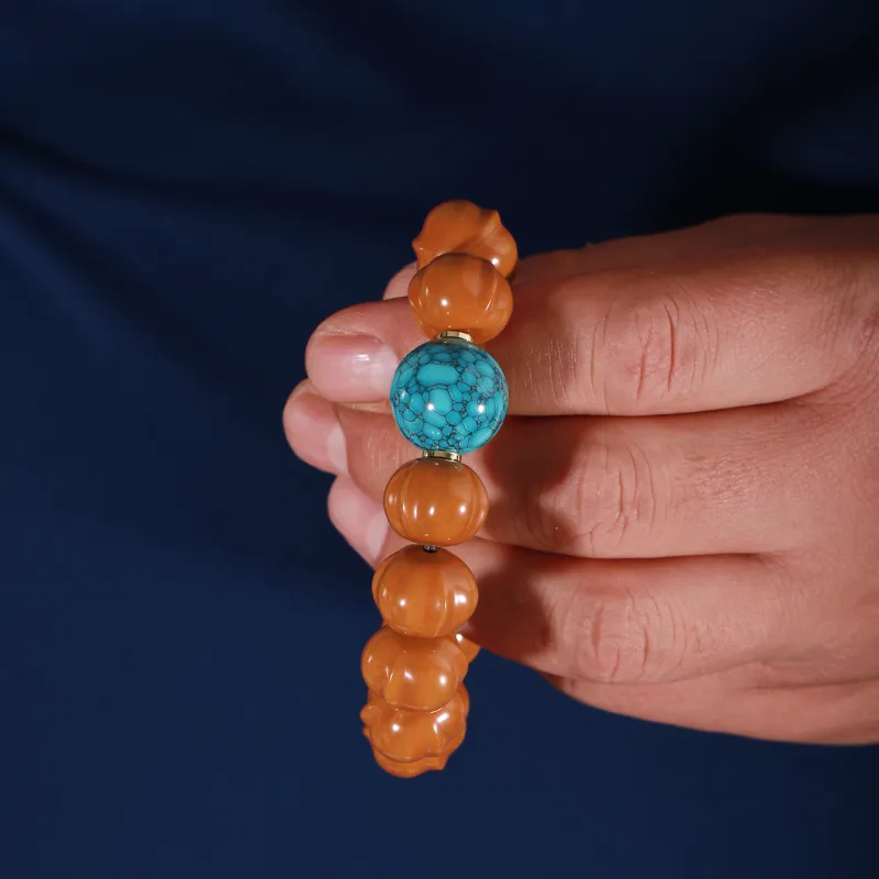 LIBALU Monkey Head Walnut Bracelets Unisex-3