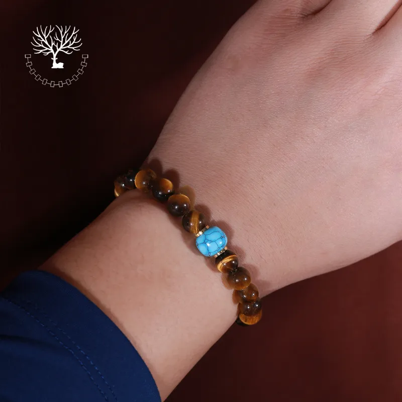 LIBALU Natural Tiger's Eye Stone Bracelets Unisex-6