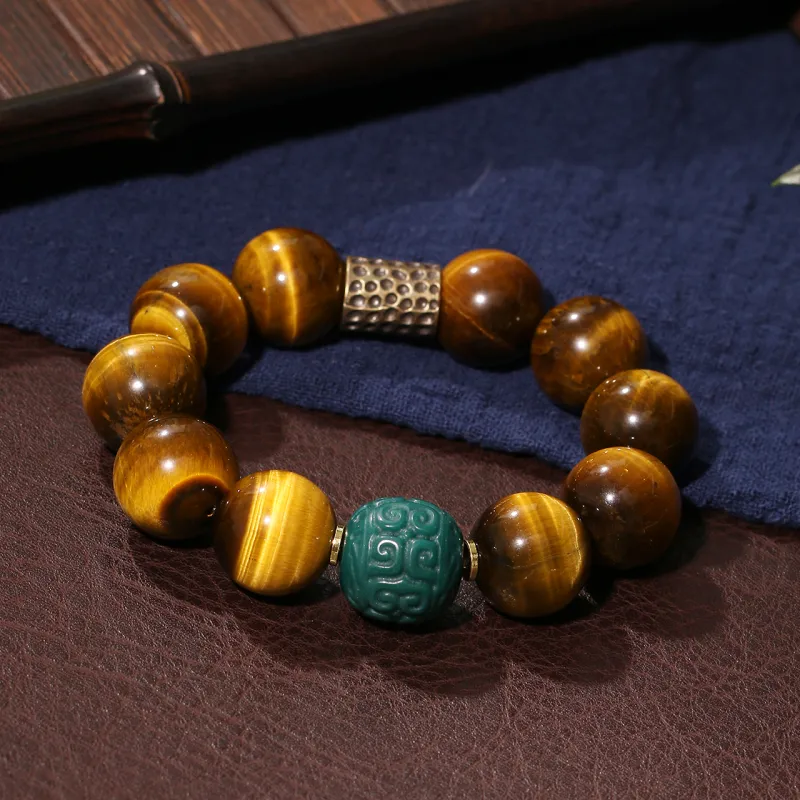 LIBALU Natural Tiger's Eye Stone Bracelets Unisex-2