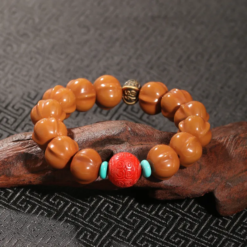 LIBALU Monkey Head Walnut Bracelets Unisex-11