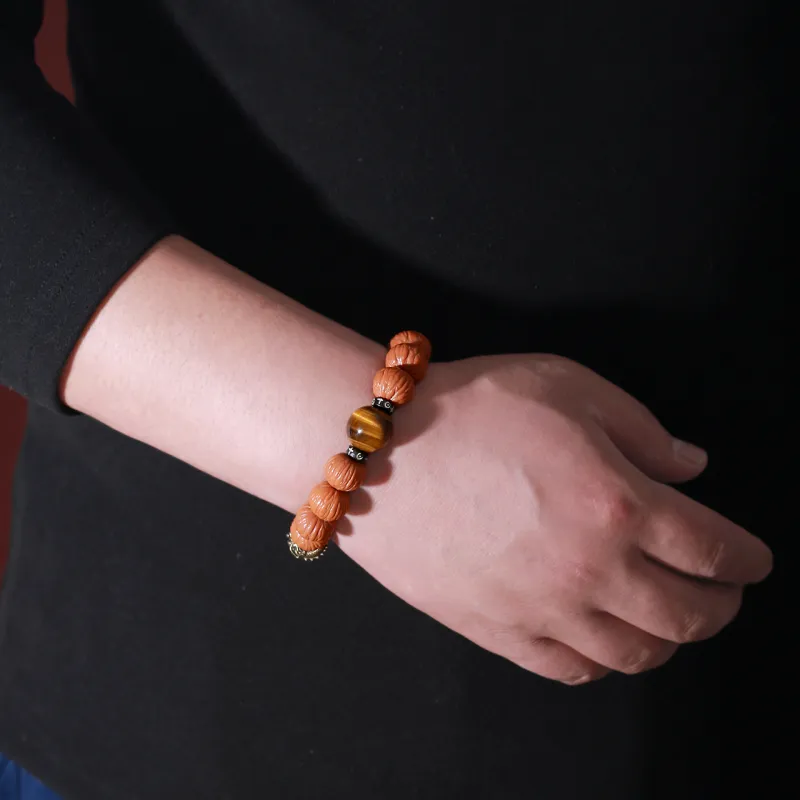 LIBALU Monkey Head Walnut Bracelets Unisex-2
