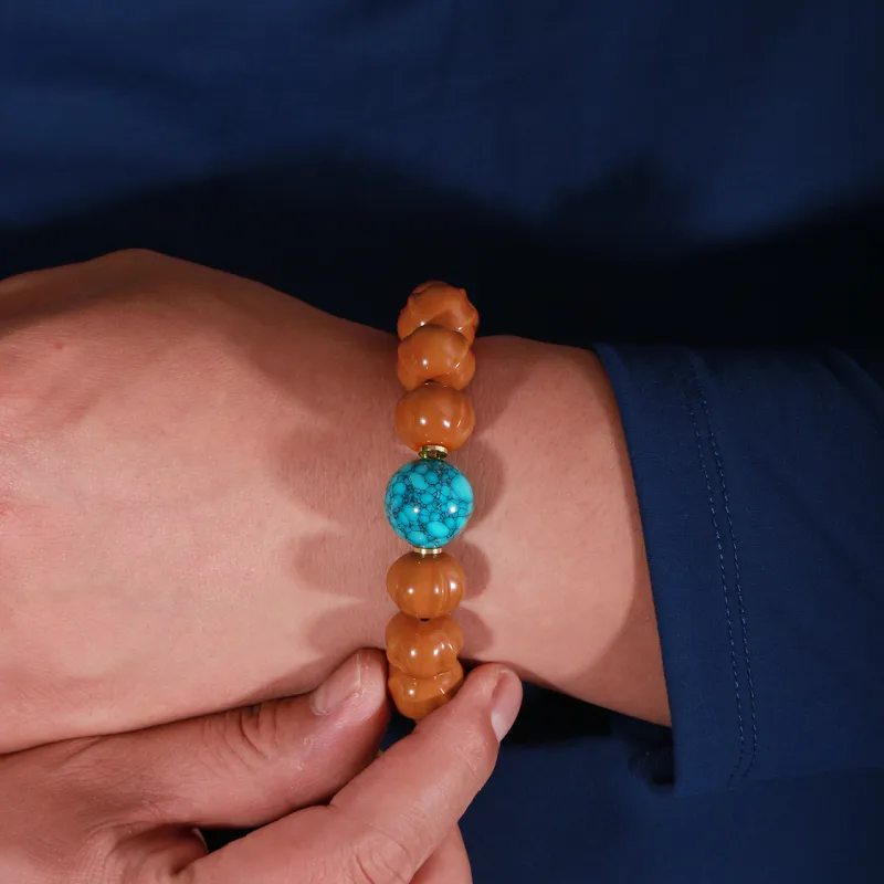 LIBALU Monkey Head Walnut Bracelets Unisex-2