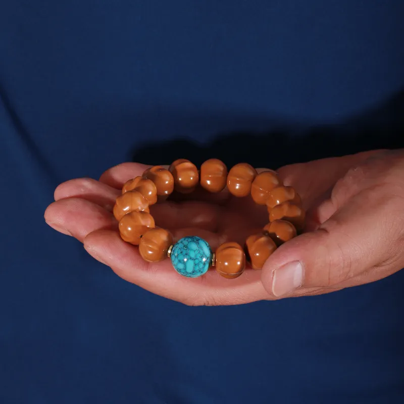 LIBALU Monkey Head Walnut Bracelets Unisex-1