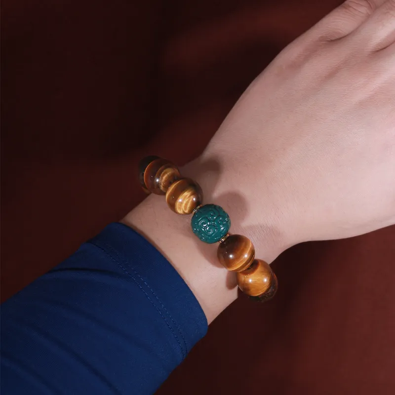 LIBALU Natural Tiger's Eye Stone Bracelets Unisex-9