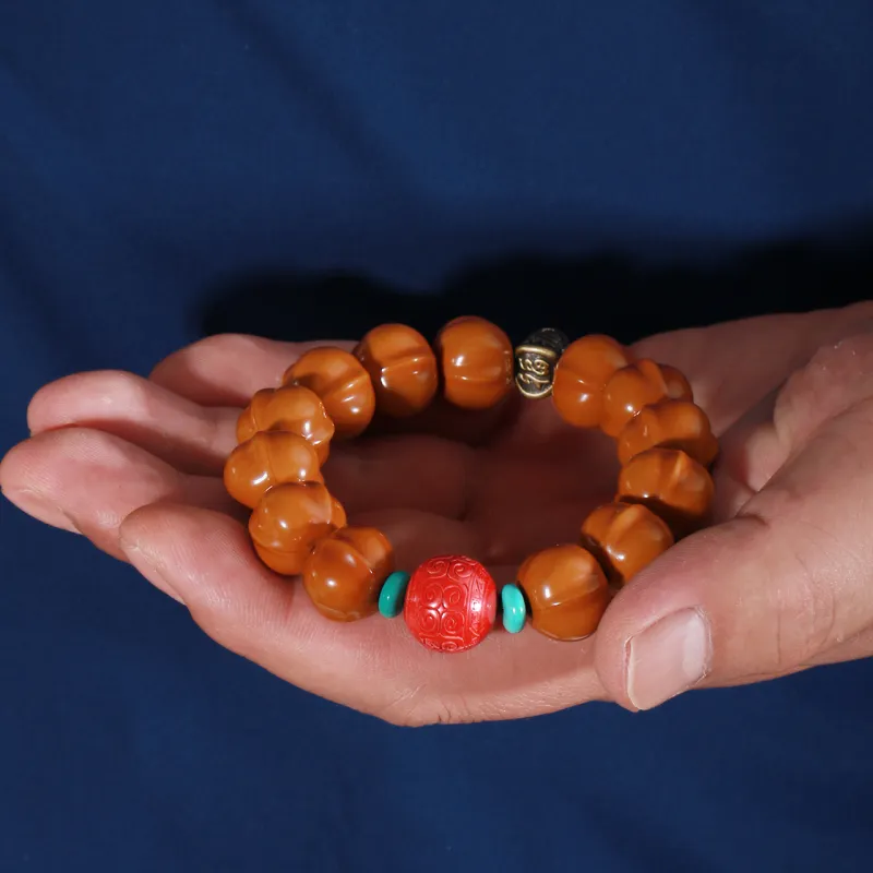 LIBALU Monkey Head Walnut Bracelets Unisex-9
