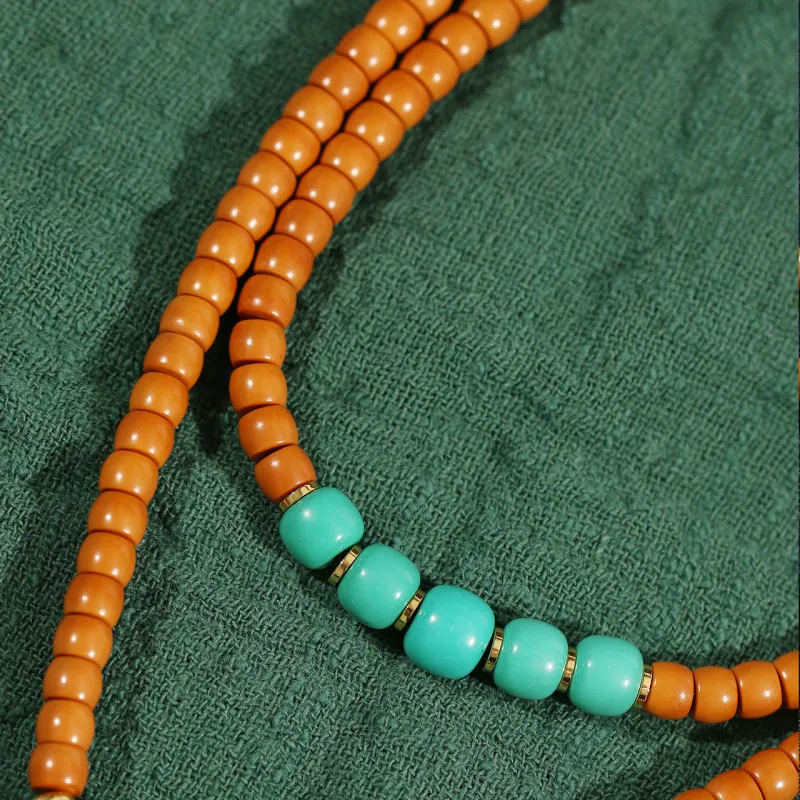 LIBALU Olive Pit Bead Chain Unisex-6