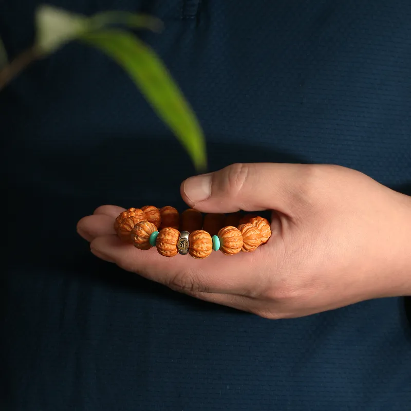 LIBALU Monkey Head Walnut Bracelets Unisex-14