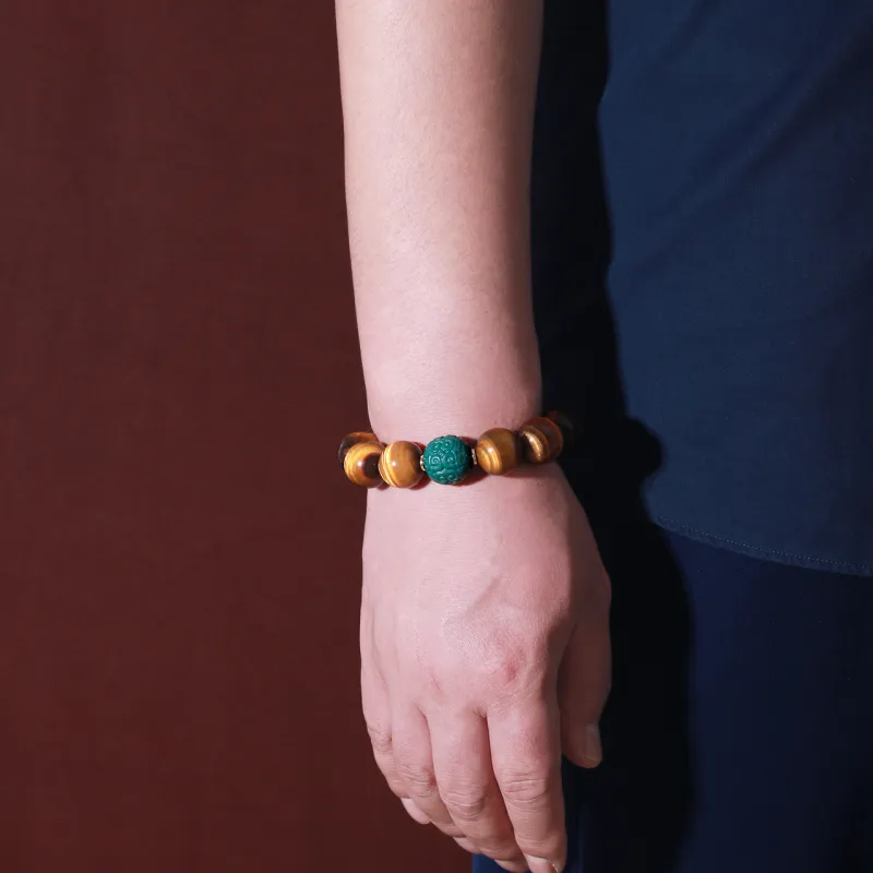 LIBALU Natural Tiger's Eye Stone Bracelets Unisex-1