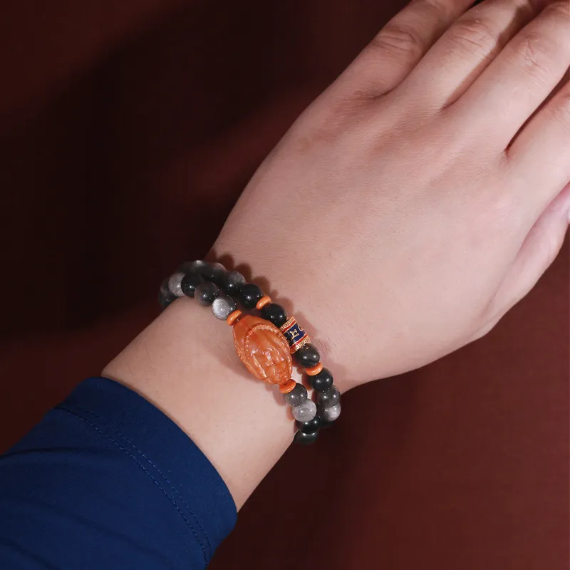 LIBALU Obsidian Bracelets Unisex-6